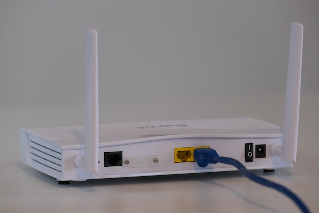 Router IP address configuration screen on multiple devices